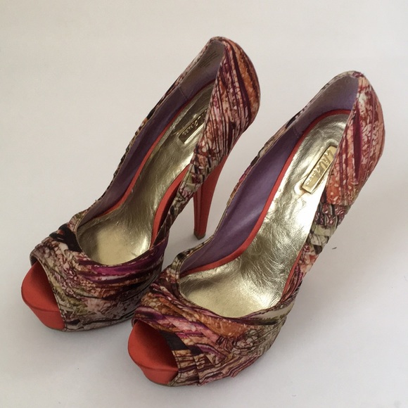 Women’s platform multi print pump - Picture 3 of 6